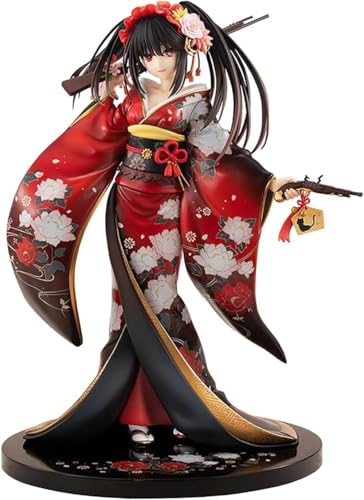 LIRUOXI für The Great Dating Battle Tokizaki Mania Figur Handmade PVC Anime Cartoon Charakter Modell Statue Figur, Desktop Ornamente Dekorationen Geschenke für Fans (Tokisaki Kurumi D) von LIRUOXI