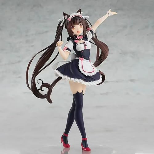 LIRUOXI für The Nekopara in Chocolate Vanilla Maple Cinnamon Red Bean Coconut Figure Handmade PVC Anime Cartoon Character Model Statue Figure, Desktop Ornaments Decorations Gifts for Fans (Schokolade) von LIRUOXI