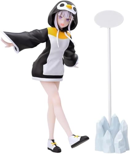 LIRUOXI für das Leben in Einer Anderen Welt als Null Figur Handmade PVC Anime Cartoon Charakter Modell Statue Figur, Desktop Ornamente Dekorationen Geschenke für Fans (Emilia) von LIRUOXI