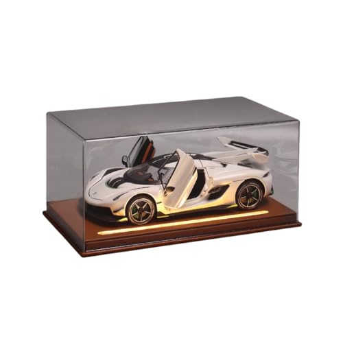 LIRUOXI für große Koenigsegg Replik echte Legierung Super Sportwagen Figur Handmade PVC Anime Cartoon Charakter Modell Statue Figur, Desktop Ornamente Dekorationen Geschenke für Fans (Helles Weiß) von LIRUOXI