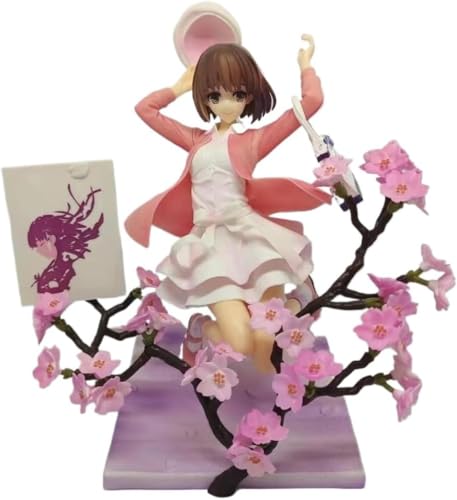 LIRUOXI für kniende Pfirsichblüte Megumi Kato Figur Handmade PVC Anime Cartoon Charakter Modell Statue Figur, Desktop Ornamente Dekorationen Geschenke für Fans von LIRUOXI