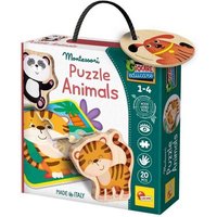 LISCIANIGIOCHI 301000 Montessori Holz-Puzzle - Tiere von LISCIANI