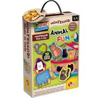 LISCIANIGIOCHI 301003 Montessori Holz-Lernspielzeug - Animal Fun (Arche Noah) von LISCIANI