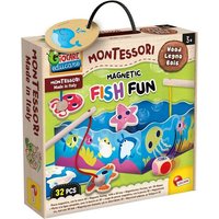 LISCIANIGIOCHI 301004 Montessori Holz-Lernspielzeug - Fish Fun (Angelspiel) von LISCIANI