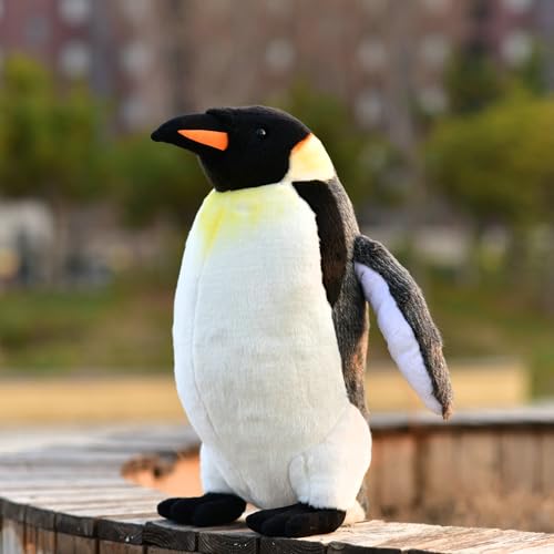 LIUHONGFEI Simulierter Pinguin Plüschtier Kaiser Pinguin Stofftier König Pinguin Puppe Große Größe Höhe ca. 43,9 cm von LIUHONGFEI