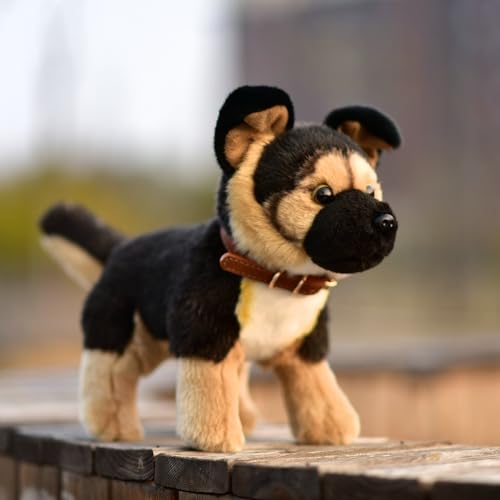LIUHONGFEI Simuliertes Deutscher Schäferhund, Plüschtierpuppe mit Aluminiumdraht an den Gliedmaßen, um stabil auf dem Schreibtisch zu stehen, Drogenjagd, Hund, Wolf, Hund LIUHONGFEI Simuliertes Deutscher Schäferhund, Plüschtierpuppe mit Aluminiumdraht an den Gliedmaßen, um stabil auf dem Schreibtisch zu stehen, Drogenjagd, Hund, Wolf, Hund von LIUHONGFEI