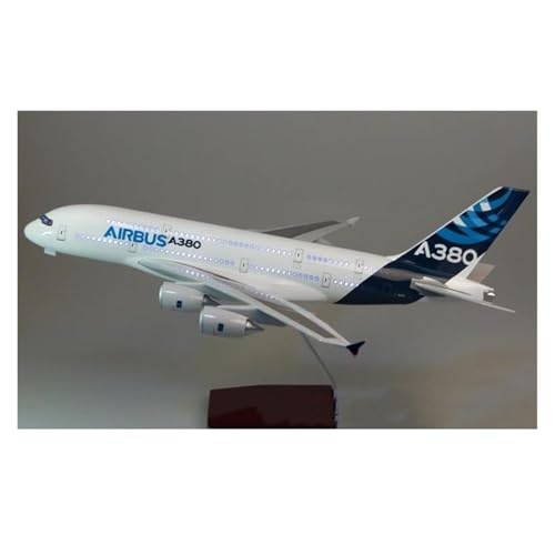 LIUSANG Maßstab 1:200 47 cm für Airbus A380 Zivil Aircraft A380 Prototyp simulierter Maßstab Flugzeug Display Flugzeugmodell geeignet für Display (mit Licht) von LIUSANG