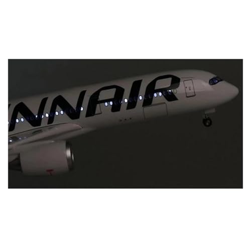 LIUSANG Maßstab 47 cm, 1:142 finnische Fluggesellschaften A350 Airbus, LED-Licht, Druckgussmaschine, simulierte Maßstab, Flugzeug, Partner, Geschenke, geeignet zur Präsentation (mit Licht) von LIUSANG