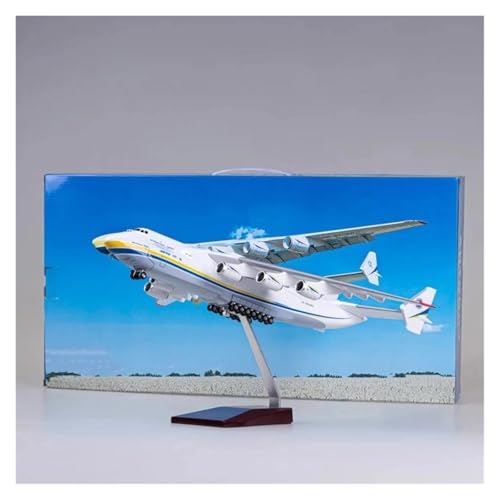 LIUSANG Maßstab Flugzeug 42 cm 1/200 für Antonov AN-225 AN 225 Mriya Transportflugzeug Harz Kunststoff Nachbildung Modell Dekorieren Büro Geeignet für Display von LIUSANG