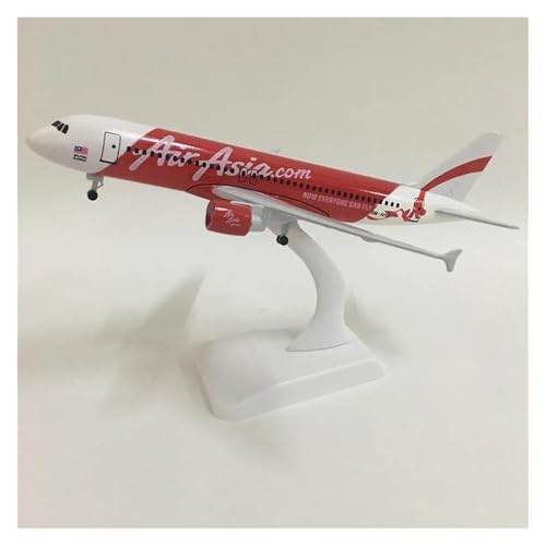 LIUSANG Modellflugzeuge 20cm1:300 for Air Asia Airbus A320 Flugzeug Modell Flugzeug Modell Druckguss Metall Flugzeug Modell Urlaub Geschenke Für Ausstellungszwecke geeignet von LIUSANG