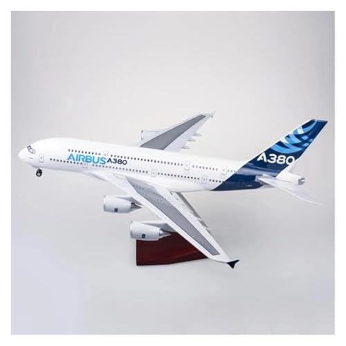 LIUSANG Modellflugzeuge 47CM 1/160 for Airbus 380 Airlines Modell Lichter Und Räder Druckguss Kunststoff Harz Flugzeug Modell Party Geschenke Für Ausstellungszwecke geeignet(No Light) von LIUSANG