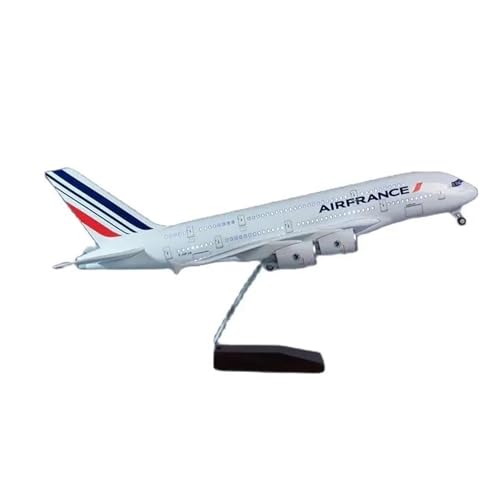 LIUSANG Modellflugzeuge 47CM 1/160 for Airbus 380 Flugzeug Luftfahrt Modelle Air France Airlines Modell Dekorative Souvenirs Geschenke Für Ausstellungszwecke geeignet(No Light) von LIUSANG