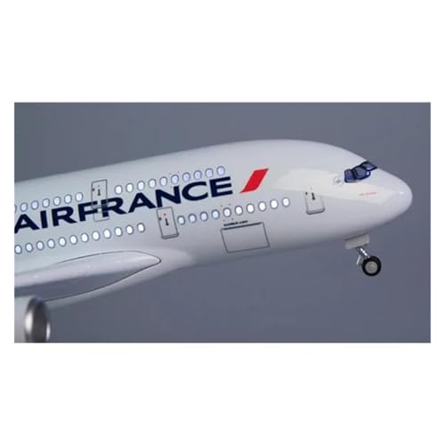 LIUSANG Modellflugzeuge 47CM 1/160 for Airbus 380 Flugzeug Luftfahrt Modelle Air France Airlines Modell Dekorative Souvenirs Geschenke Für Ausstellungszwecke geeignet(with Light) von LIUSANG