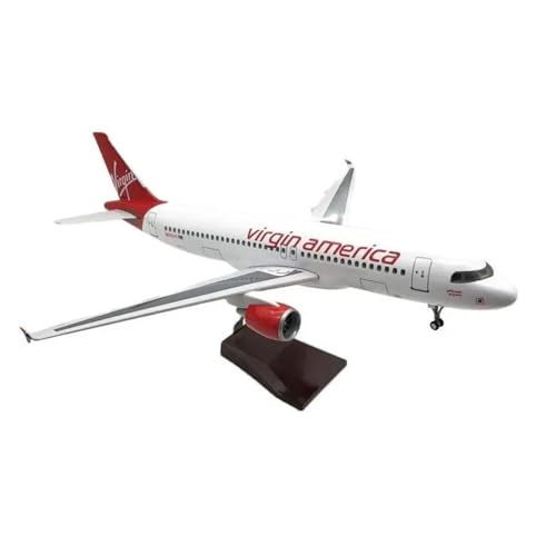 LIUSANG Modellflugzeuge 47CM for A320 Virgin America Modell Metall 320 Flugzeug Modell Diecast Flugzeug Modell Simulierte Skala Flugzeuge Für Ausstellungszwecke geeignet(No Light) von LIUSANG