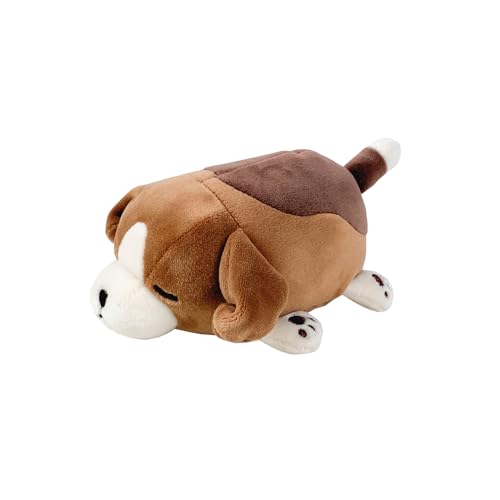 Nemu Nemu Animals 6225719 Plüschtier, Beagle Vick, Kuscheltier, extra weich und kuschelig, Stofftier, Designed in Japan, Kuschelkissen, Größe S, 11 cm von LIV HEART