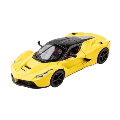 LIVEDOLLS Pull-Back-Modell Für L&aferrari Alloy Diecasts Fahrzeuge Metallautomodell 1:24 Anteil(Hardtop Yellow) von LIVEDOLLS