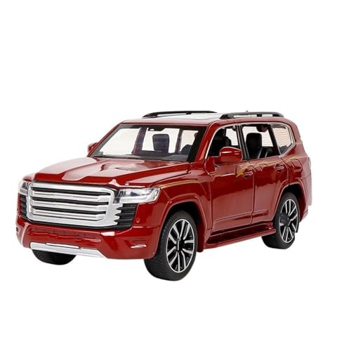 LIVEDOLLS Pull-Back-Modell Für L&and Cruiser LC300 SUV Legierung Druckguss Metall Modell Auto Pull Back 1:32 Anteil(Red No Box) von LIVEDOLLS