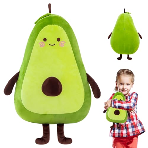 LIVESTN Avocado Kissen Kuscheltier, Avocado Kissen Weich, Avocado Plüsch Spielzeug, Kuscheltier Avocado, Avocado Avocado Plüsch Puppe, Geschenk Für Kinder Erwachsene von LIVESTN