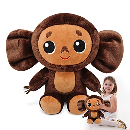 LIVESTN Cheburashka Plüschtier, Cheburashka Monkey Lustiger Plüsch Big Eared Monkey Plüschtier Puppe AFFE Cheburashka Gefüllter Plüsch Monkey Plüschpuppe Warmes Begleitergeschenk für Kinder von LIVESTN