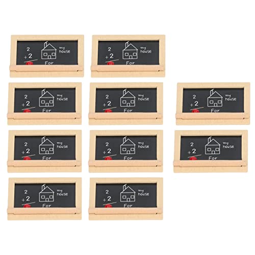 10Pcs Dollhouse Blackboard Strong Wood Detailed Texture Widely Used Miniature Chalkboard for 1:12 1:6 Scale von LIYJTK