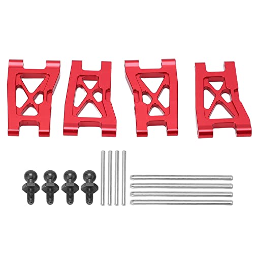 Aluminiumlegierung Metall Vorder- und Hinterradaufhängung A-Arm-Set RC-Car-Upgrade-Teile für 1/18 LaTrax Teton Desert Prerunner Ersetzen Sie das Lagermodell (Red) von LIYJTK