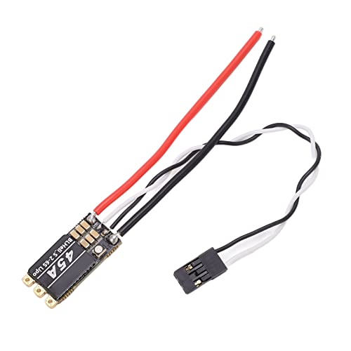 Bürstenloser ESC 45 A RC-Zubehör mit integriertem RGB-LED-Licht, elektronischer Geschwindigkeitsregler, integrierter programmierbarer Quadrocopter für FPV-Verfahrmaschine, 4 von LIYJTK