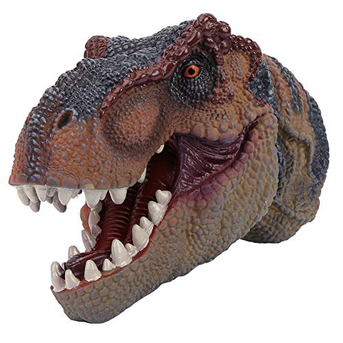 Cartoon Tier Hand Puppet Weich Gummi Tier Dinosaurier Kopf Interaktive Puppe Spielzeug für Mädchen Kunststoff Simulierte Lebendige große Geschenke (Tyrannosaurus Rex Drachenkopf) von LIYJTK