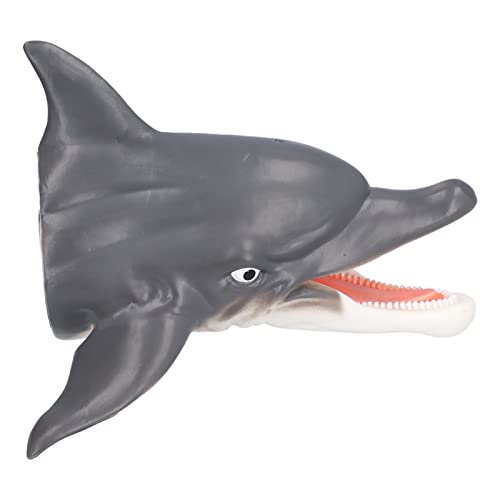 Handpuppe für Kinder, Delfin-Handpuppe, weiches, lebensechtes Delfin-Handpuppenspielzeug für Schwimmbad, Strand, Badepuppen, Rollenspielspielzeug, Meerestierwelt, Actionfigur von LIYJTK