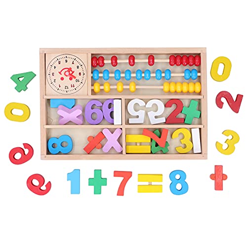 Holz-Abakus für Kinder, Kinder-Lernspielzeug, Holz-Abakus, Arithmetikblöcke, Mathe-Lernen, Früherziehung, manipulatives Mathematik-Rechenwerkzeug, Vorschul-Lernspielzeug von LIYJTK