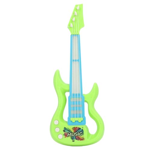 Kinderspielzeug-Ukulele-Gitarre, Mini-Kindergitarre, Kindergitarre, Musikspielzeug, 4 Saiten, Musiklicht, klarer Klang, Ukulele-Instrumentenspielzeug, pädagogisches (Green) von LIYJTK