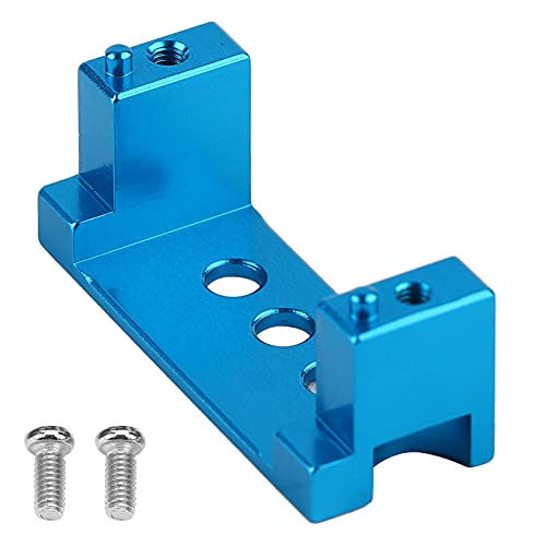 LIYJTK 1 Stück RC-Servo-Befestigungshalterung, Lenkgetriebesitz aus Aluminiumlegierung, RC-Servohalterung, CNC-gefräste Servohalterung für WLtoys 144001 1 14 RC-Auto (Blue) von LIYJTK