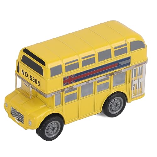 LIYJTK Legierung Auto Spielzeug Hoch Simulation Cartoon Bus Zurückziehen Fahrzeug Spielzeug Modell Kinder Kind (travel Bus Yellow) von LIYJTK