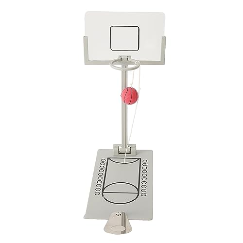 LIYJTK Mini-Basketballkorb für die Tür, Mini-Basketball-Set, Desktop-Basketballspiel, faltbar, reduziert Druck, Aluminiumlegierung, Miniatur-Basketballkorb-Spielzeug für Kinder, von LIYJTK