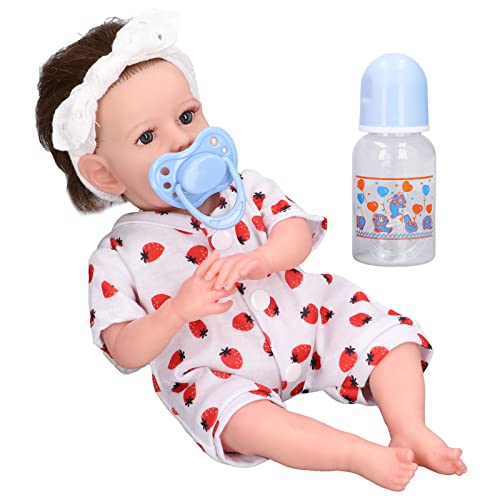 LIYJTK Silikonkörper, echte Babypuppe, schlafende Kinder, Geschenkset, wiedergeborene 12-Zoll-lebensechte Neugeborene für Kinder ab 3 Jahren (Liam Cloth Girl) von LIYJTK