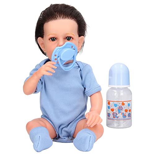 LIYJTK Silikonkörper, echte Babypuppe, schlafende Kinder, Geschenkset, wiedergeborene 12-Zoll-lebensechte Neugeborene für Kinder ab 3 Jahren (Liam Silicone Baby Boy) von LIYJTK