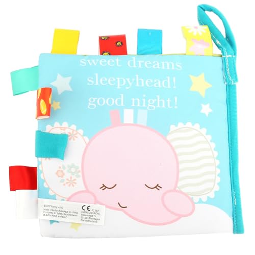 Newborn Babies Toddler Cloth Book Animal Pattern Soft Books Educational Toy Baby 6 Months Toys Quiet Touch and Feel Sensory Crinkle for Early Development Activity (Label pink Elephant) von LIYJTK