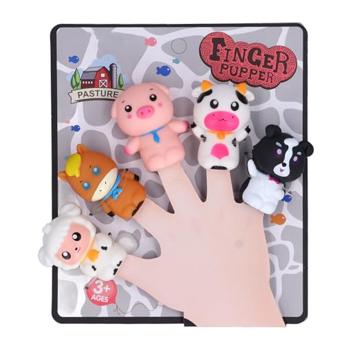 Tier-Fingerpuppen-Spielzeug, Tiere, Fingerpuppen-Set, Spielen, Lehren, interaktive Fingerpuppen, Gute-Nacht-Geschichten-Spielzeug für Babys, Kleinkinder, Kleinkinder, (C) von LIYJTK