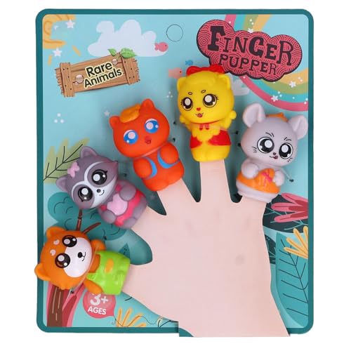 Tier-Fingerpuppen-Spielzeug, Tiere, Fingerpuppen-Set, Spielen, Lehren, interaktive Fingerpuppen, Gute-Nacht-Geschichten-Spielzeug für Babys, Kleinkinder, Kleinkinder, (D) von LIYJTK