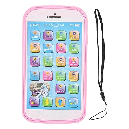 Arabische Buchstaben Lernspielzeug, Sound Machine Tablet Elektronisches Spielzeug Lernen Frühes Kind Plastikpädagogisches Multifunktionales Lesegerät für Kinder Anfänger (Pink) von LIZEALUCKY