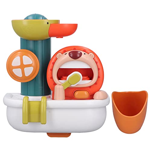 Baby Badespielzeug Spiel Wasserfall Wasserstation Spielzeug Dusche Kind Badewanne Spray Tier Blase Wand Set für Mädchen Kleinkind von LIZEALUCKY