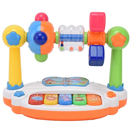 Children Baby Early Learning Piano Enlightenment Lights Music Clapper Drum Piano, Musical Instruments Toys Smoother Edges Bright Colors for Education Tools Toddler von LIZEALUCKY