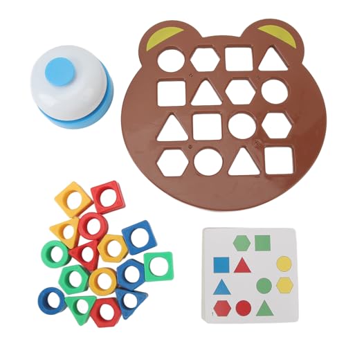 Geometrisches Form-Matching-Brett, Farbsensorisches Lernspielzeug, mit Glockenspiel, Trainingsformen, Puzzle für Kinder im Alter von 1–8 Jahren, und Mädchen von LIZEALUCKY