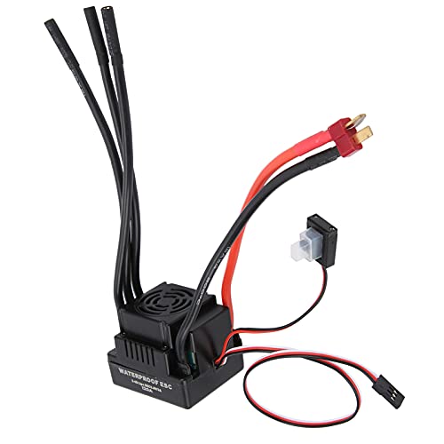 LIZEALUCKY 120A RC bürstenloser wasserdichter elektronischer Geschwindigkeitsregler ESC für 1/8 1/10 RC Car von LIZEALUCKY