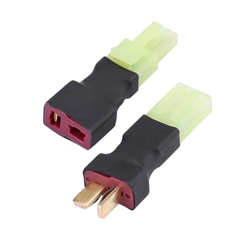 LIZEALUCKY 2-teiliger T-Stecker-Stecker auf Mini-Adapter, tragbares Stecker-Adapter-Zubehör, großer Kabel-Draht-Konverter-Ersatz mit hervorragender Leistung von LIZEALUCKY