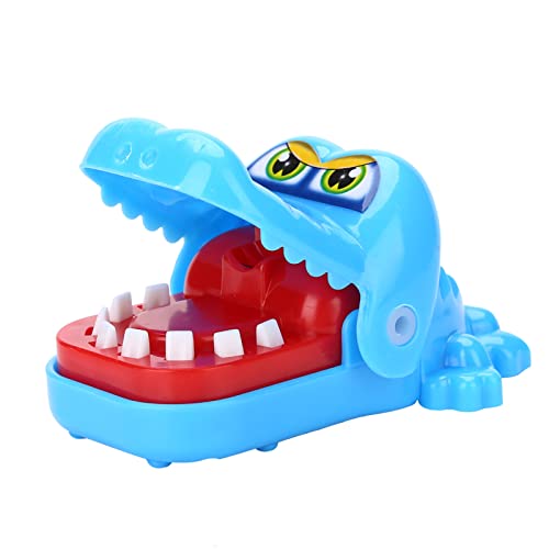 LIZEALUCKY Cute Cartoon Crocodile Mouth Bite Fingers Toy, Funny Family Games Play Toys, Crocodile Dentist Game for 3 4 5 6 Year Olds Boys Girls (Blue) von LIZEALUCKY