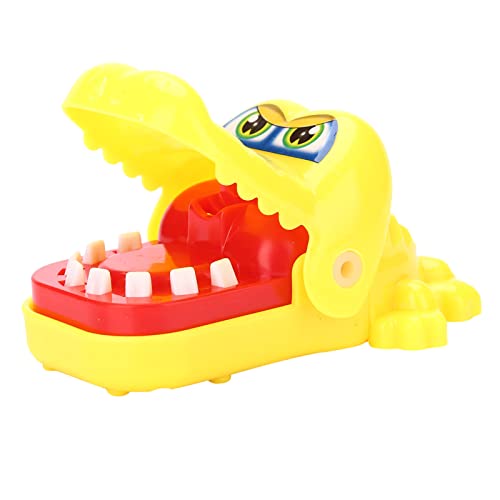 LIZEALUCKY Cute Cartoon Crocodile Mouth Bite Fingers Toy, Funny Family Games Play Toys, Crocodile Dentist Game for 3 4 5 6 Year Olds Boys Girls (Yellow) von LIZEALUCKY