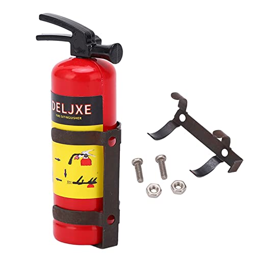 LIZEALUCKY RC-Auto-Feuerlöscher-Ornamente, RC-Feuerlöscher, leicht, einfache Installation, Entfernung, feine Verarbeitung, lebendig für RC-Autos (Red) von LIZEALUCKY