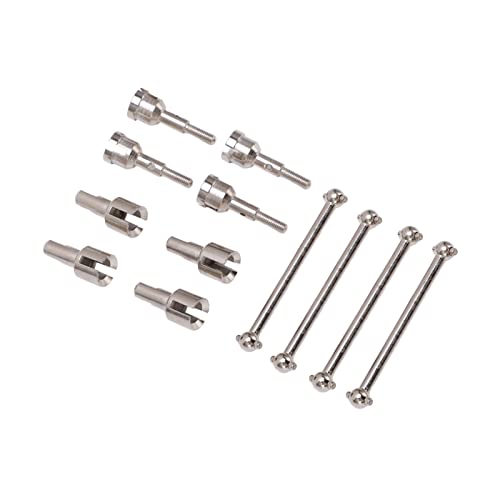 LIZEALUCKY RC Dogbone Achs-Diff-Cup-Set, Achsschenkeladapter aus Aluminiumlegierung, RC-Auto-Upgrade-Teile für WLtoys A949 A959 A969 A979 K929 und andere 1/18 RC-Autos (Silver) von LIZEALUCKY