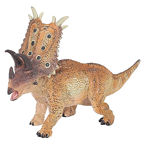 Mini-Dinosaurier-Spielset, Mini-Dinosaurierfiguren aus Kunststoff, Dinosaurier-Lernspielzeug, Modellspielset, realistische Dinosaurierfiguren, Partydekorationen für Kinder (Pentaceratops amarillo) von LIZEALUCKY