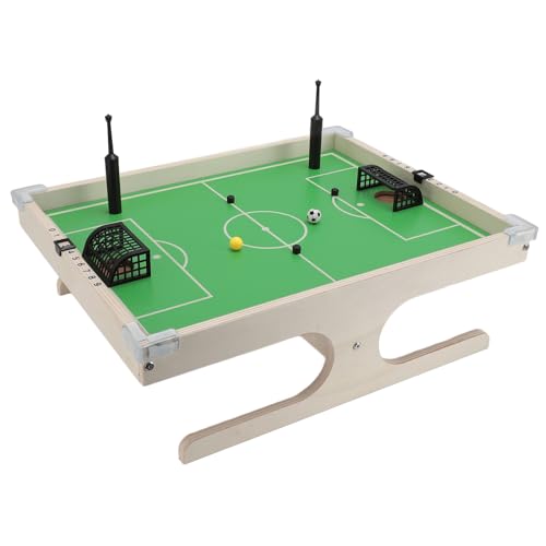 Mini-Tischfußballspiel, Tischfußballspiel, interaktives Desktop-Fußballspiel, tragbares interaktives Magnet-Fußballspiel aus Birkenholz für Freunde und Familie von LIZEALUCKY